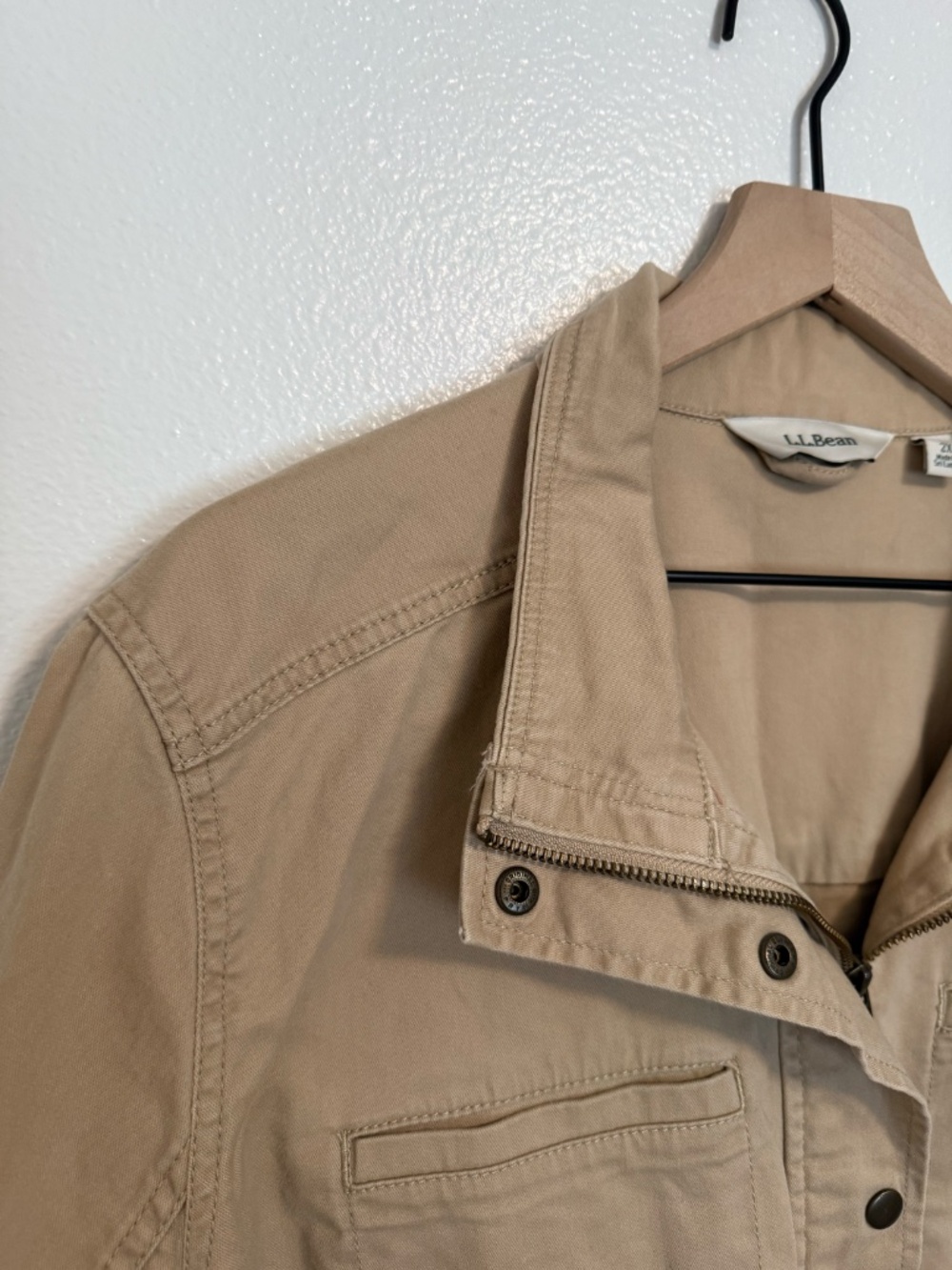 L.L. Bean - Classic Tan Utility Cotton Twill Stretch Field Chore Jacket - 2X - Picture 4 of 13